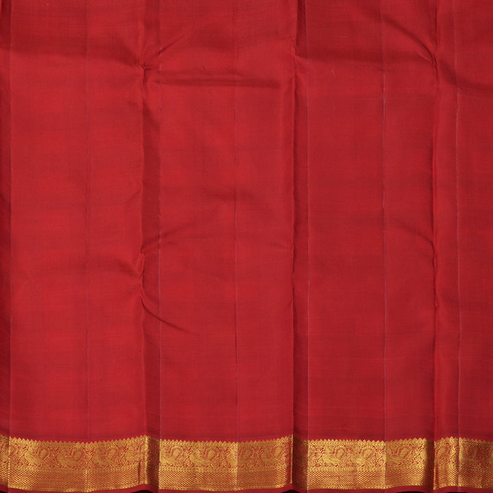 Hayagrivas Handloom Multicolour Checks Kanjivaram Silk Saree with Red border KBE1602K3-1