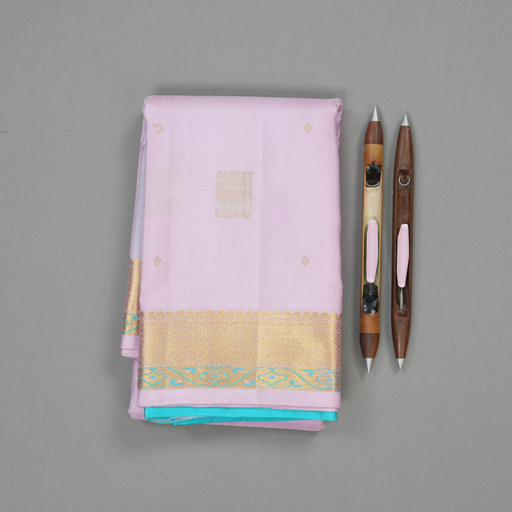 Hayagrivas Handloom Lavendar Kanjivaram Silk Saree KBE1604K3-1