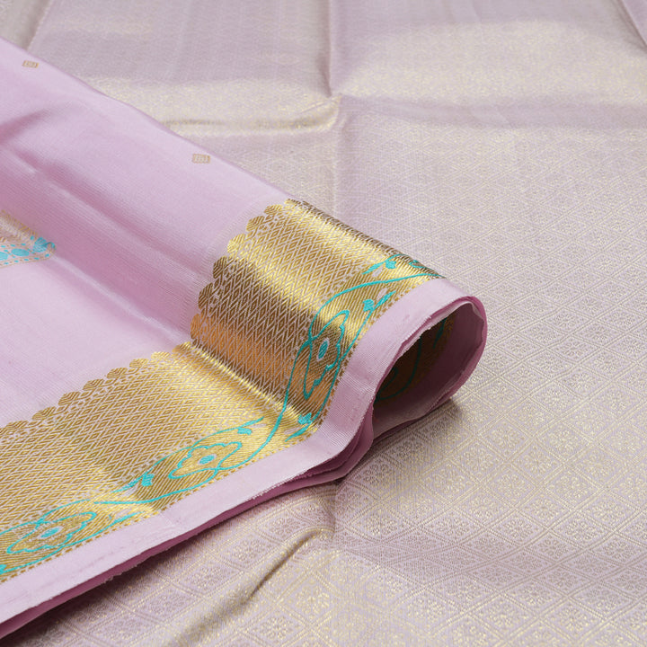 Hayagrivas Handloom Lavendar Kanjivaram Silk Saree KBE1604K3-1