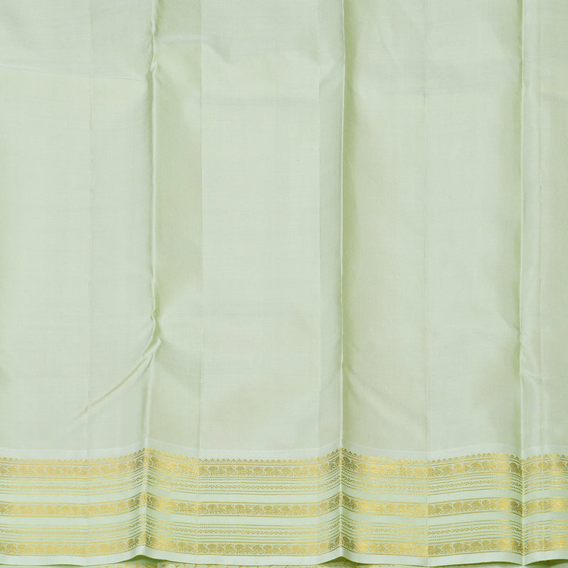 Hayagrivas Handloom Reddish-Pink Kanjivaram Silk Saree with Light Pista Green border KBE1606K31-1