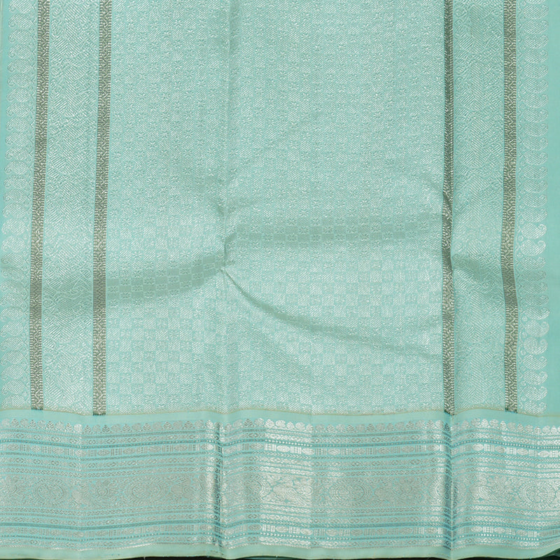 Hayagrivas Handloom Wine Purple Kanjivaram Silk Saree with Powder Blue border KBE1606K34-1