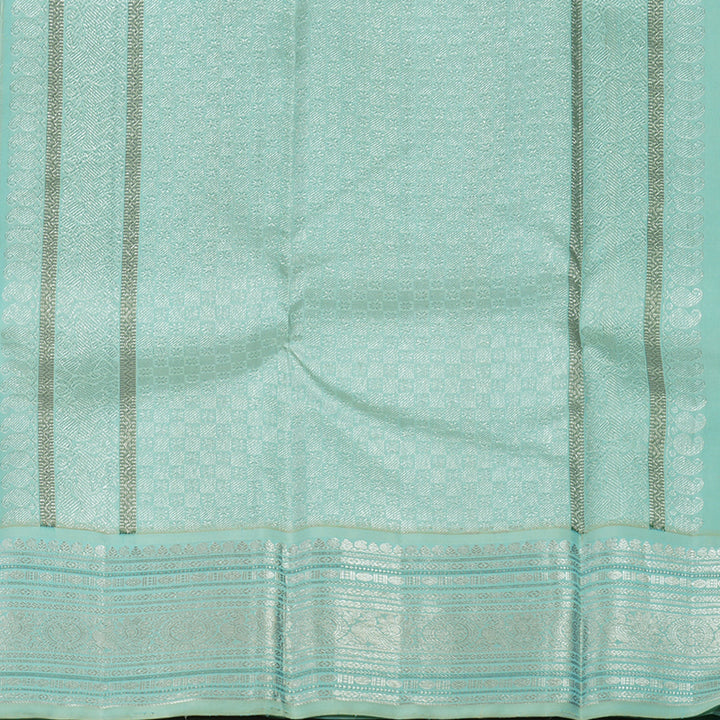 Hayagrivas Handloom Wine Purple Kanjivaram Silk Saree with Powder Blue border KBE1606K34-1