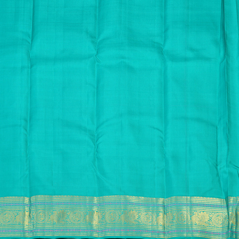 Hayagrivas Handloom Kanjivaram silk saree in attractive  Lavendar with sea blue korvai contrast  KBE160D9-2
