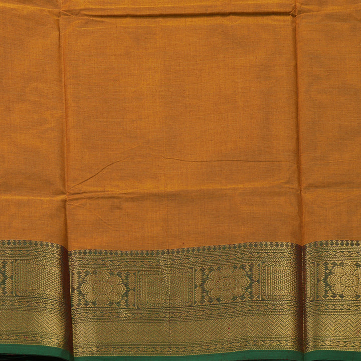 Hayagrivas Orange Pure Chettinad Cotton Saree with Green Border KBE1612K1-105