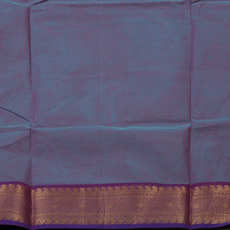 Hayagrivas Dual Tone (Blue & Purple) Pure Chettinad Cotton saree KBE1612K1-185