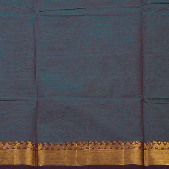 Hayagrivas Dual Tone (Blue & Purple) Pure Chettinad Cotton Saree KBE1612K1-203