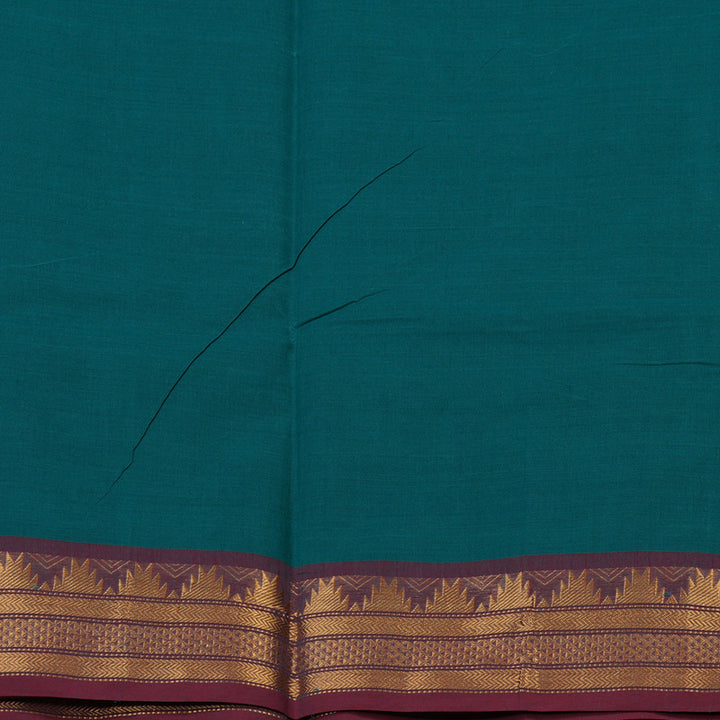Hayagrivas Peacock Green Pure Chettinad Cotton saree KBE1612K1-45