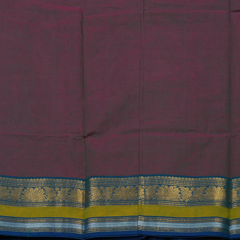 Hayagrivas Dual Tone (Purple & Green) Pure Chettinad Cotton Saree KBE1612K1-58