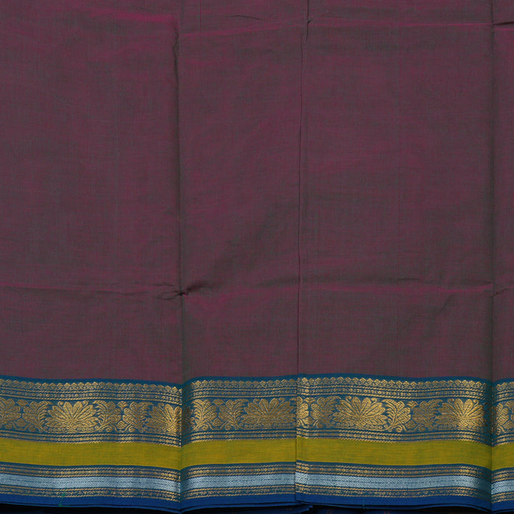 Hayagrivas Dual Tone (Purple & Green) Pure Chettinad Cotton Saree KBE1612K1-58