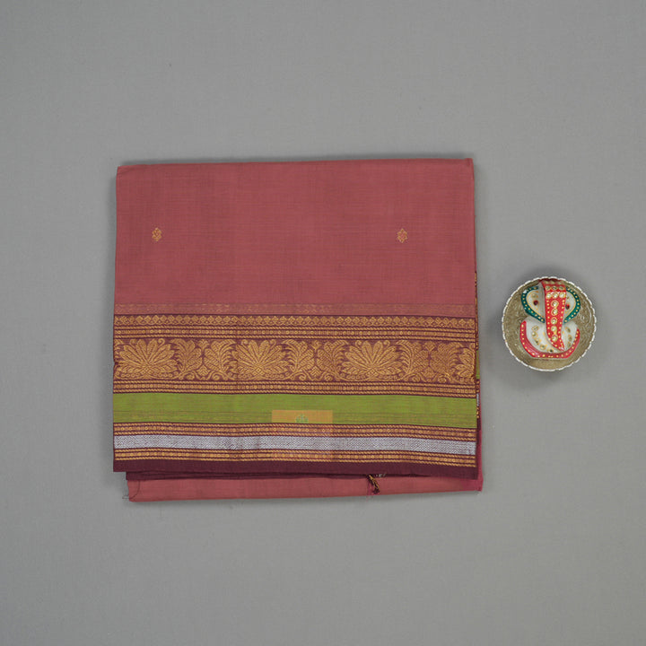 Hayagrivas Rosewood Pink Pure Chettinad Cotton Saree KBE1612K1-59