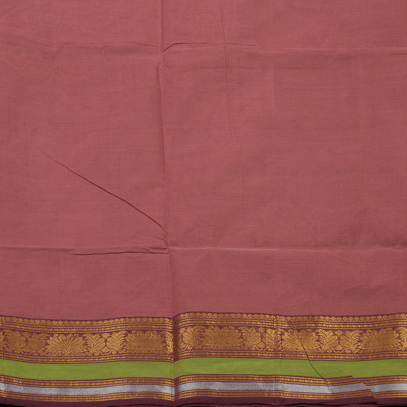Hayagrivas Rosewood Pink Pure Chettinad Cotton Saree KBE1612K1-59