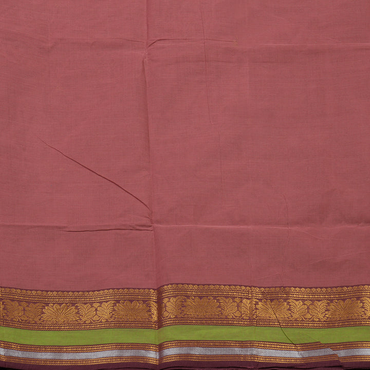 Hayagrivas Rosewood Pink Pure Chettinad Cotton Saree KBE1612K1-59