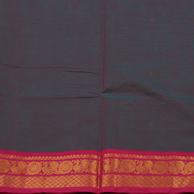 Hayagrivas Dual Tone (Purple & Blue) Pure Cotton Saree KBE1612K1-80