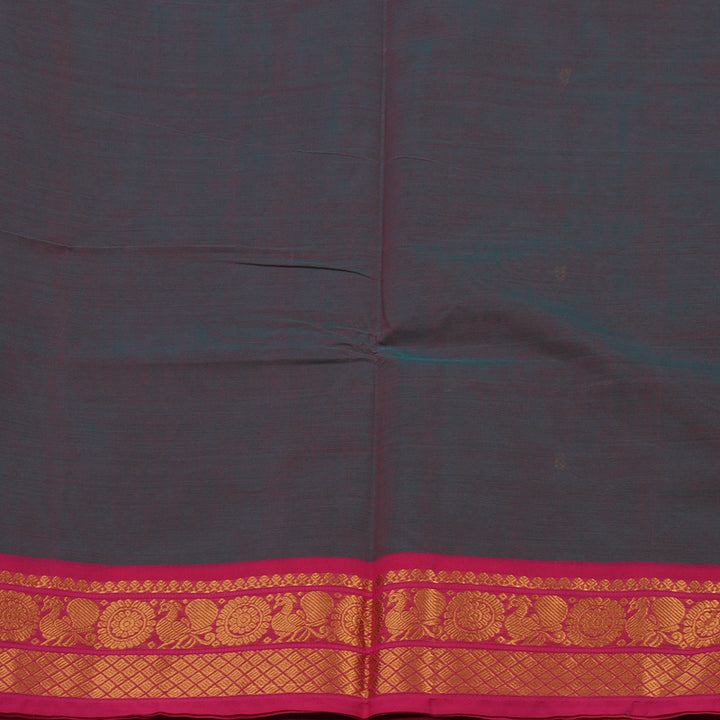 Hayagrivas Dual Tone (Purple & Blue) Pure Cotton Saree KBE1612K1-80