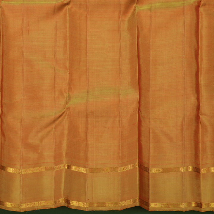 Hayagrivas Handloom Wine Kanjivaram Silk Saree with Golden Yellow Border KBE1621K4-1