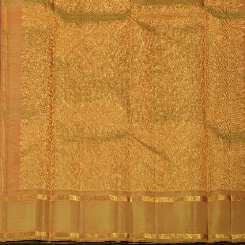 Hayagrivas Handloom Wine Kanjivaram Silk Saree with Golden Yellow Border KBE1621K4-1