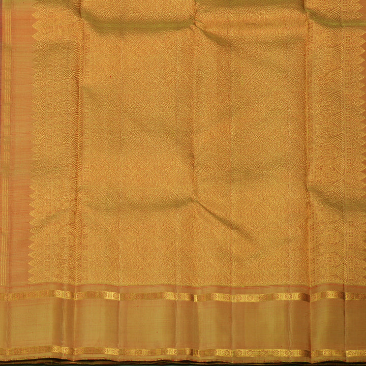 Hayagrivas Handloom Wine Kanjivaram Silk Saree with Golden Yellow Border KBE1621K4-1