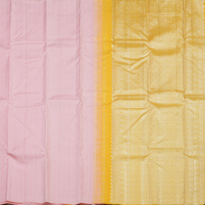 Hayagrivas Handloom Baby Pink Kanjivaram Silk Saree KBE1625K12-1