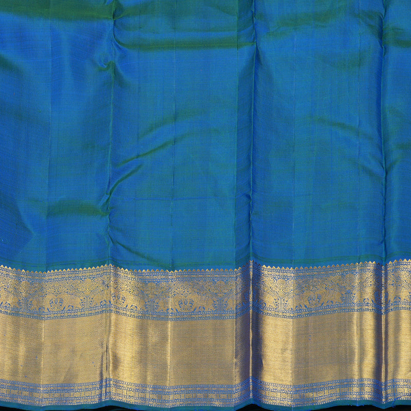 Hayagrivas Handloom Bright Pink Kanjivaram Silk Saree with Mayilkazhuthu border KBE1625K18-1