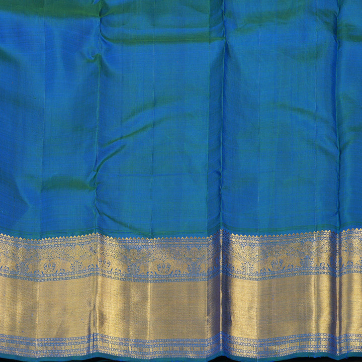 Hayagrivas Handloom Bright Pink Kanjivaram Silk Saree with Mayilkazhuthu border KBE1625K18-1