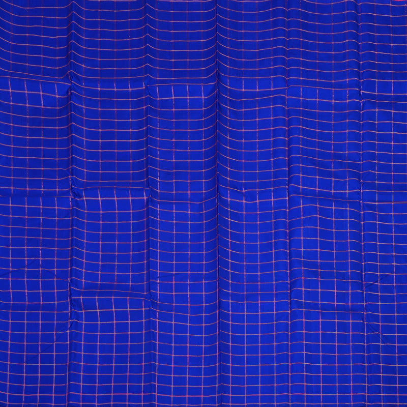 Hayagrivas Handloom MS Blue Kanjivaram Silk Saree KBE1625K5-1