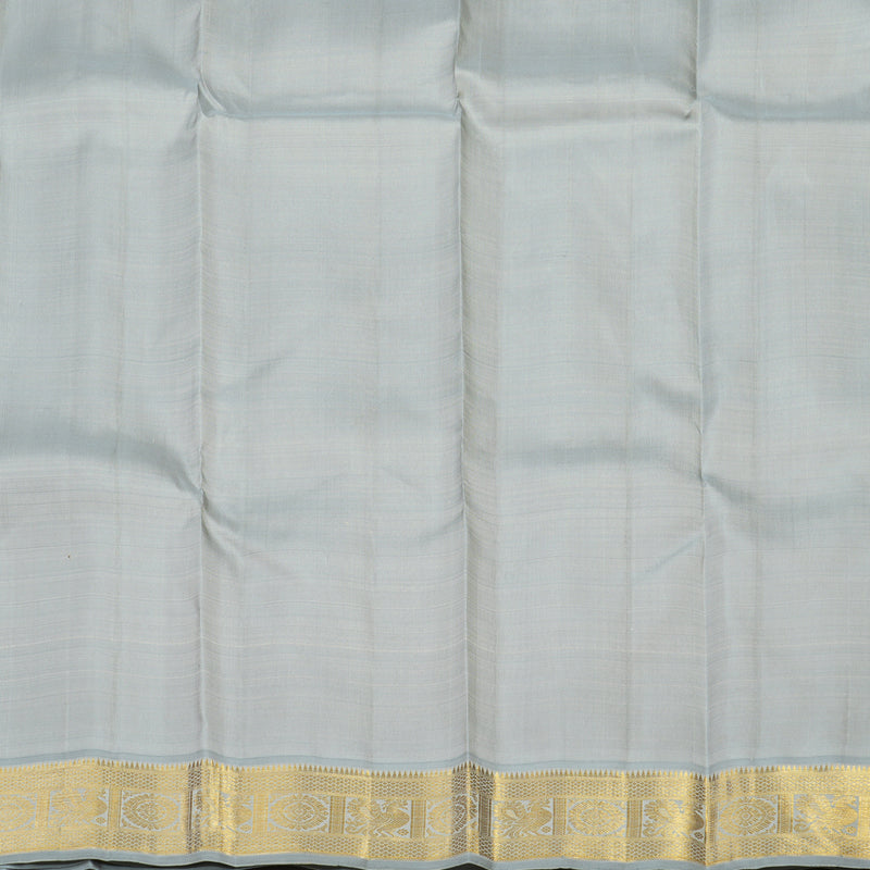 Hayagrivas Handloom Bronze Brown Kanjivaram Silk Saree with Grey Border KBE1628K2-1