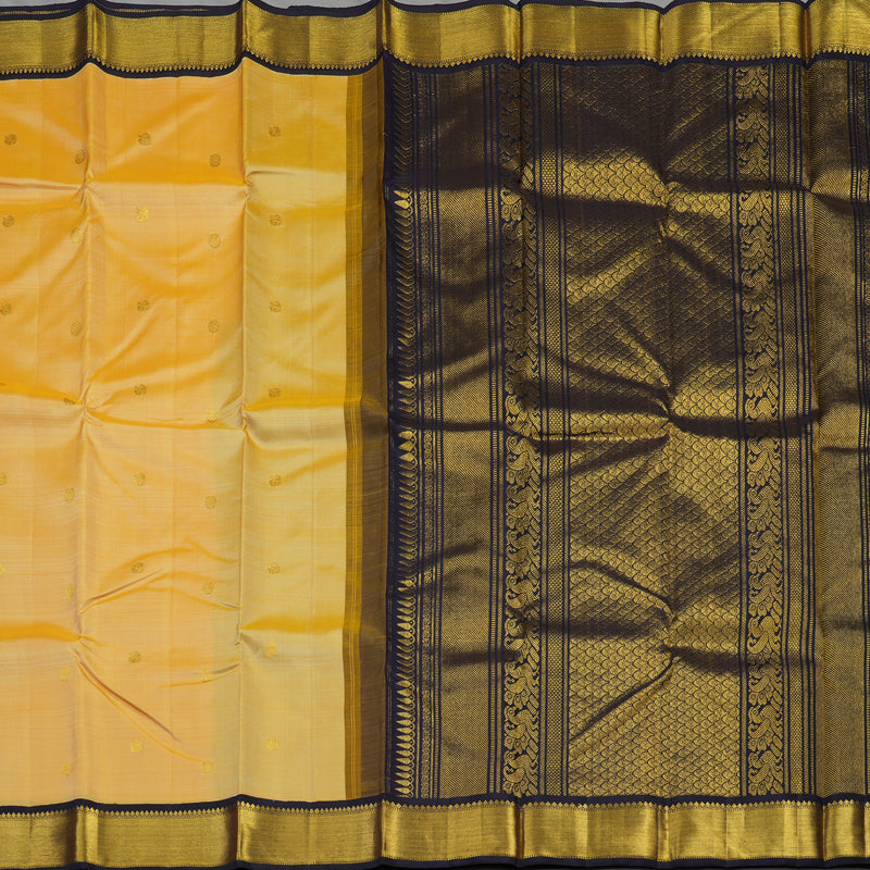 Hayagrivas Handloom Sandal Kanjivaram Silk Saree with Nagapazham Border KBE1631K4-1