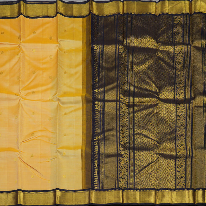 Hayagrivas Handloom Sandal Kanjivaram Silk Saree with Nagapazham Border KBE1631K4-1