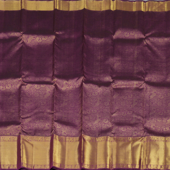 Hayagrivas Handloom Deep Violet Bridal Kanjivaram Silk Saree KBE1633K2-1