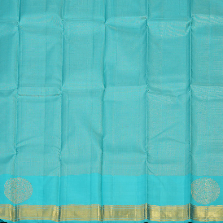 Hayagrivas Rose Pink Kanjivaram Pattu Pavadai with Sky Blue border KBE1637K1-1