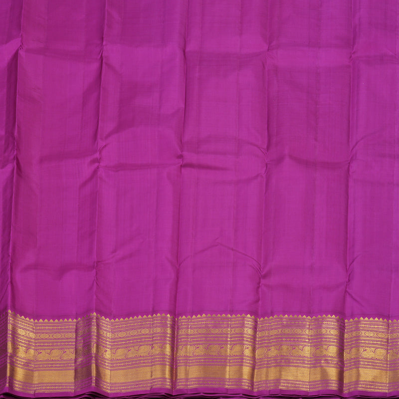 Hayagrivas Baby Pink Kanjivaram Pattu Pavadai with Violet border KBE1637K8-1