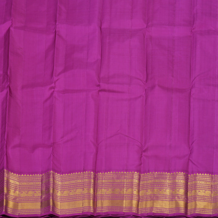 Hayagrivas Baby Pink Kanjivaram Pattu Pavadai with Violet border KBE1637K8-1