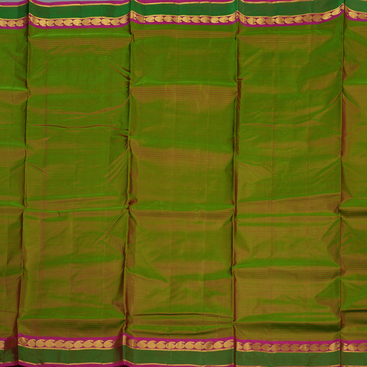 Hayagrivas Manthalir Pure Ten Yards Silk Saree with Rani Pink border KBE1638K3-11