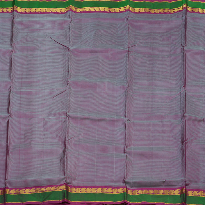Hayagrivas Lilac Pure Ten Yards Silk Saree with Purple border KBE1638K3-15