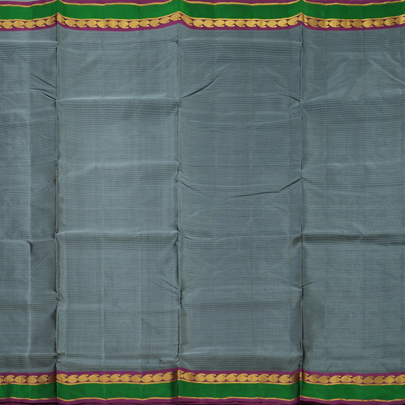 Hayagrivas Handloom Grey Ten Yards Silk Madisar KBE1638K3-19