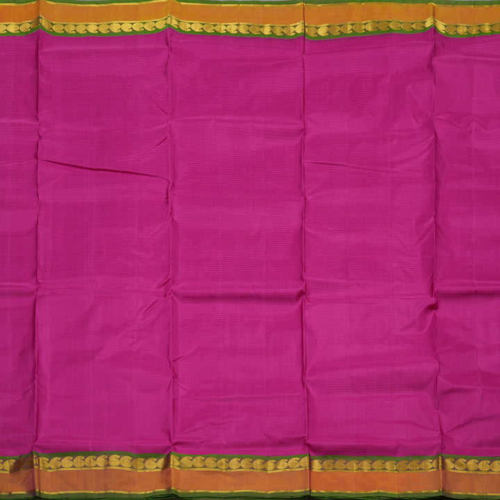 Hayagrivas Magenta Pink Pure Ten Yards Silk Saree with Manthalir border KBE1638K3-6
