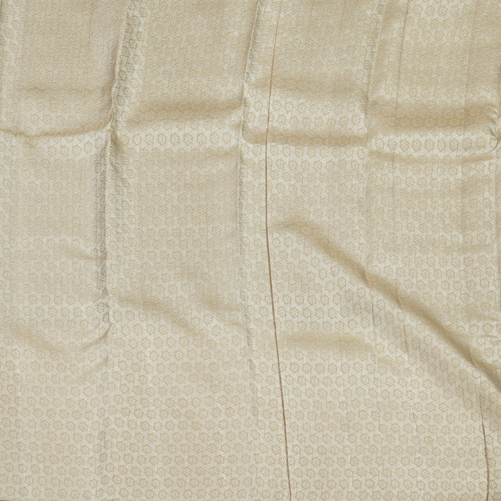 Hayagrivas Handloom Chocolate Brown Kanjivaram Silk Saree with Cream Border KBE1639K1-2