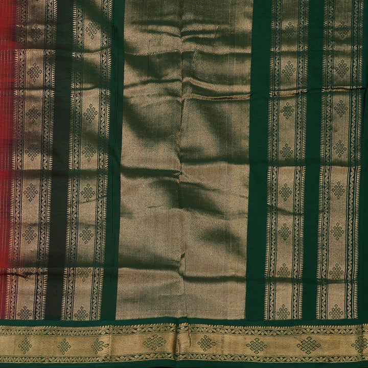 Hayagrivas Rani Pink Pure Kanchi Silk Cotton Saree KBE1641K2-2