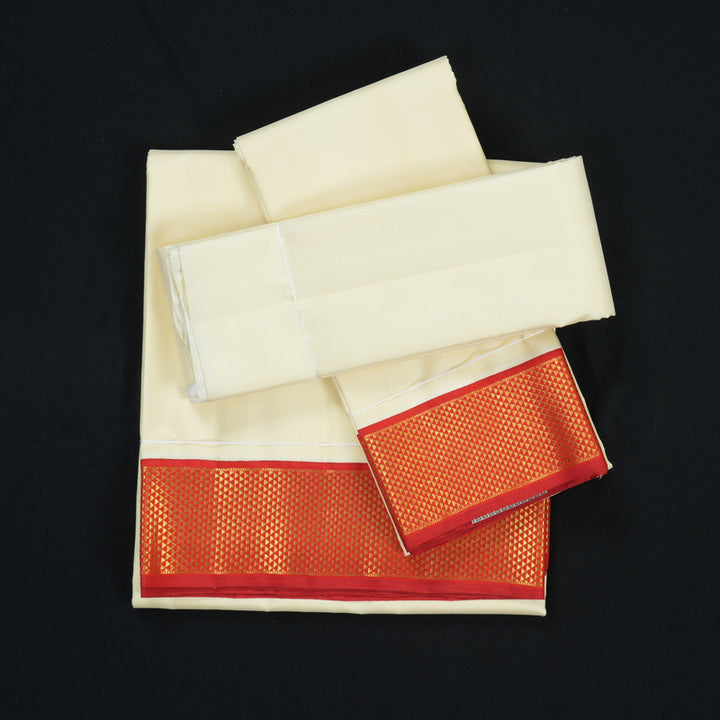 Hayagrivas Handloom 9*5 Silk Dhothi KBE1648K1-1