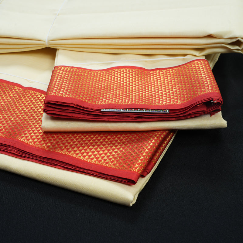 Hayagrivas Handloom 9*5 Silk Dhothi KBE1648K1-1