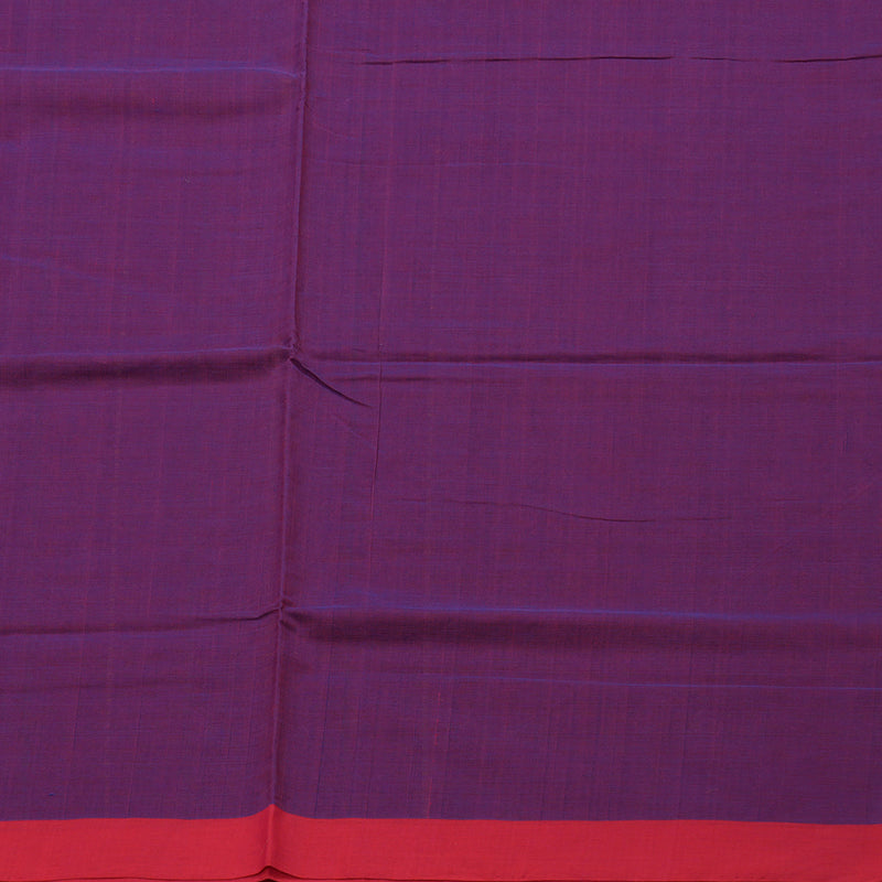 Hayagrivas Handloom Pure Cotton Saree in Sophisticated Purple KBE164D18-1