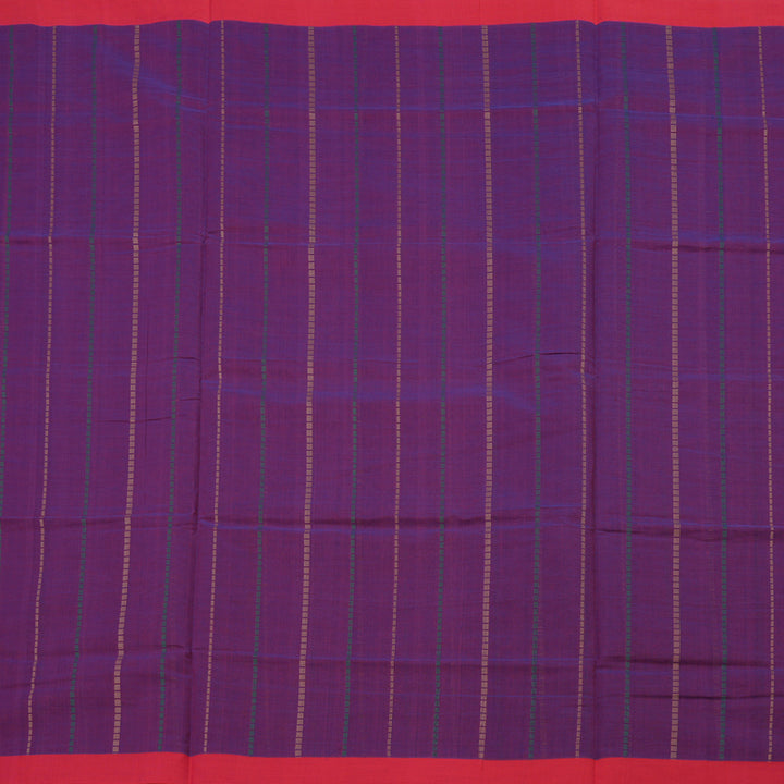 Hayagrivas Handloom Pure Cotton Saree in Sophisticated Purple KBE164D18-1