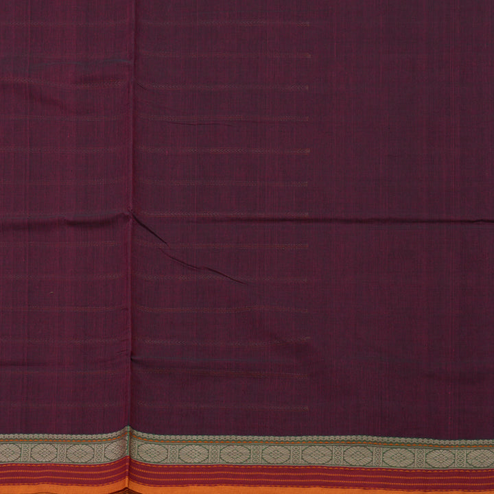 Hayagrivas Handloom Pure Cotton Saree in Refined Wine Maroon KBE164D9-1