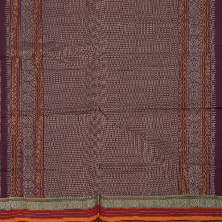 Hayagrivas Handloom Pure Cotton Saree in Refined Wine Maroon KBE164D9-1