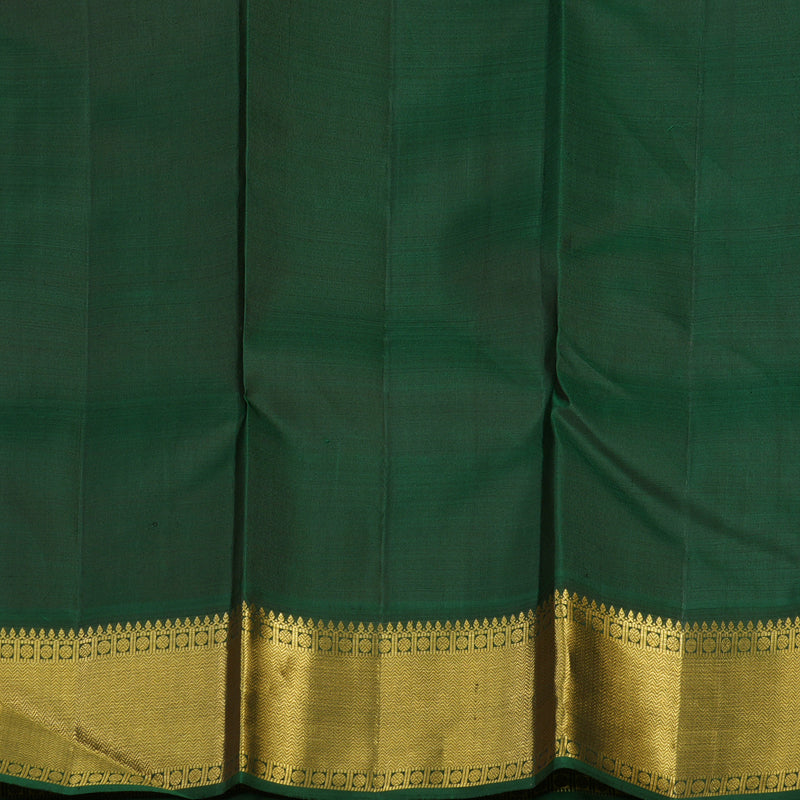 Hayagrivas Handloom Red Kanjivaram Silk Saree with Karum Pachai Border KBE1653K2-1