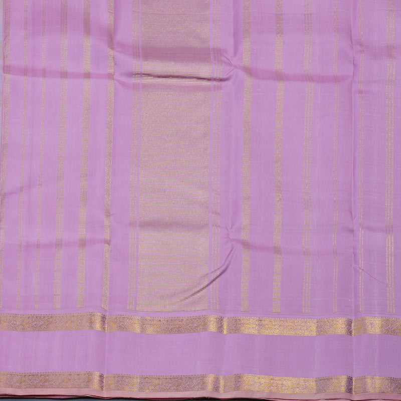 Hayagrivas Handloom Pastel Checks Kanjivaram Silk Saree with Lavendar Border KBE1666K14-1