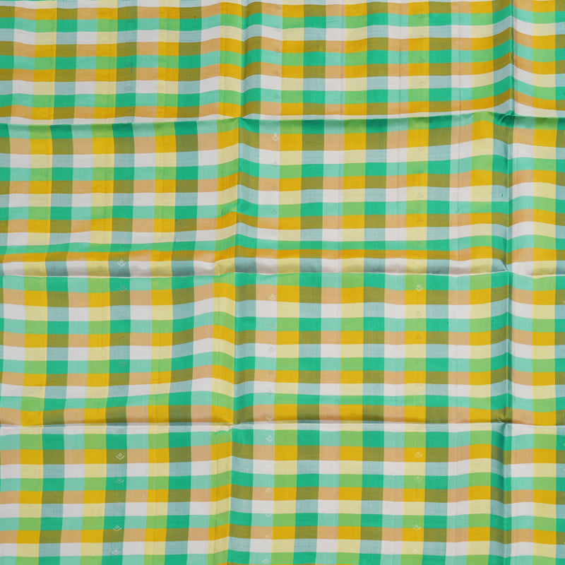 Hayagrivas Multicolour Checks Handloom Soft Silk Saree KBE166D2-3
