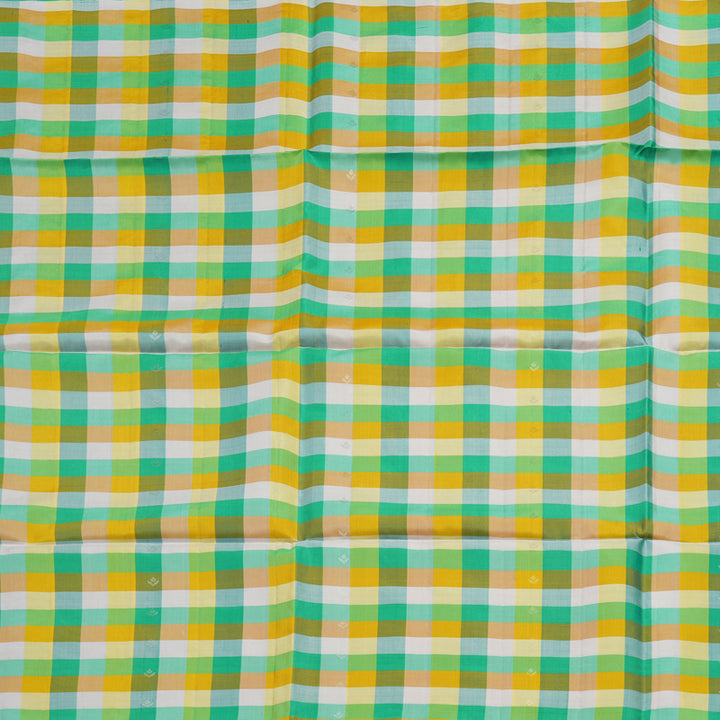 Hayagrivas Multicolour Checks Handloom Soft Silk Saree KBE166D2-3