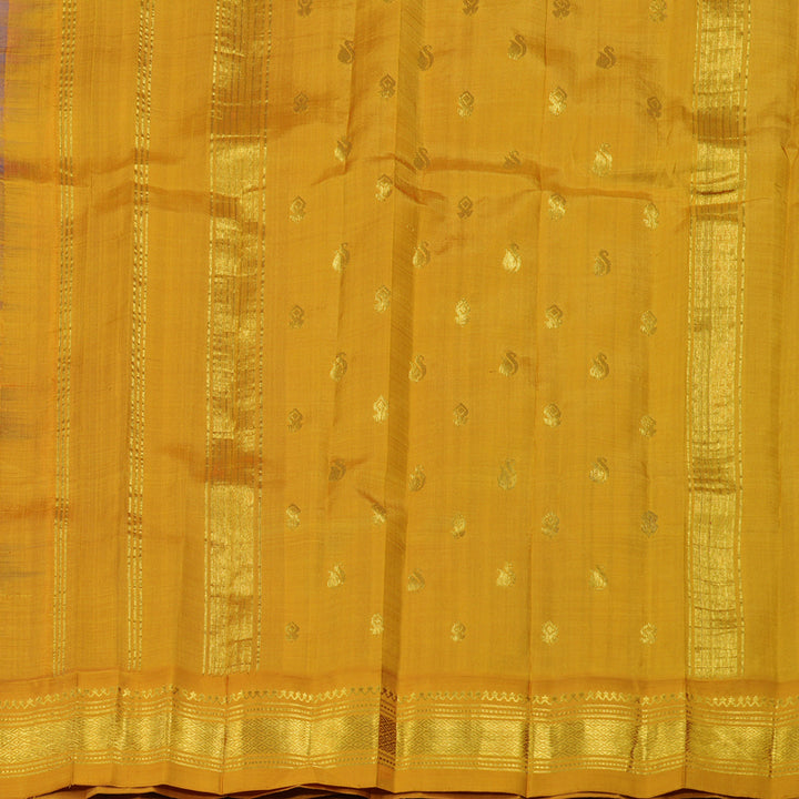 Hayagrivas Purple Pure One-sided Border Kanjivaram Silk saree KBE1671K2-11