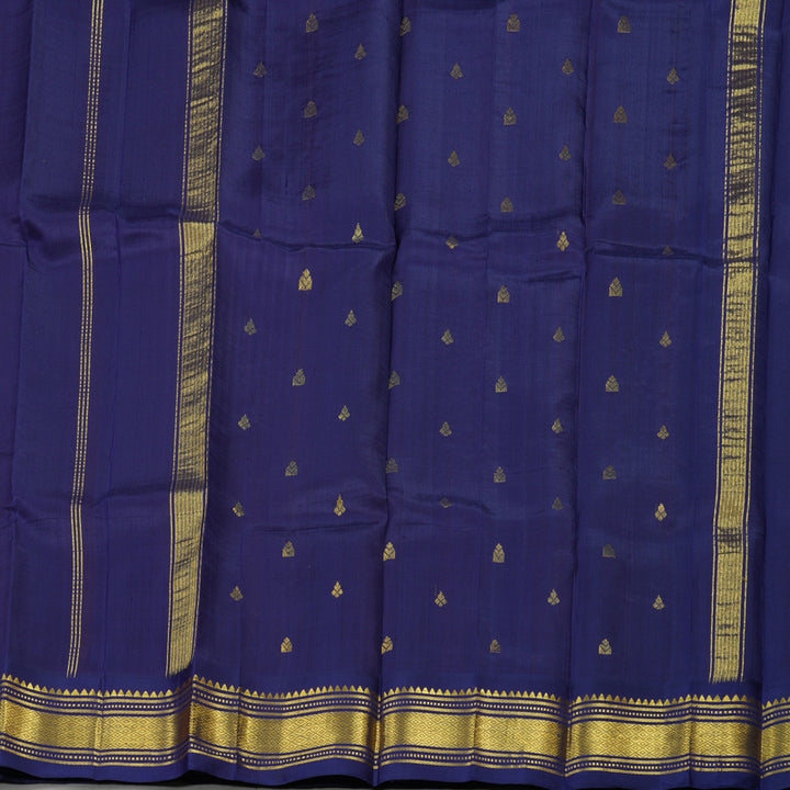 Hayagrivas Mango Orange Pure One-sided Border Kanjivaram Silk saree KBE1671K2-21